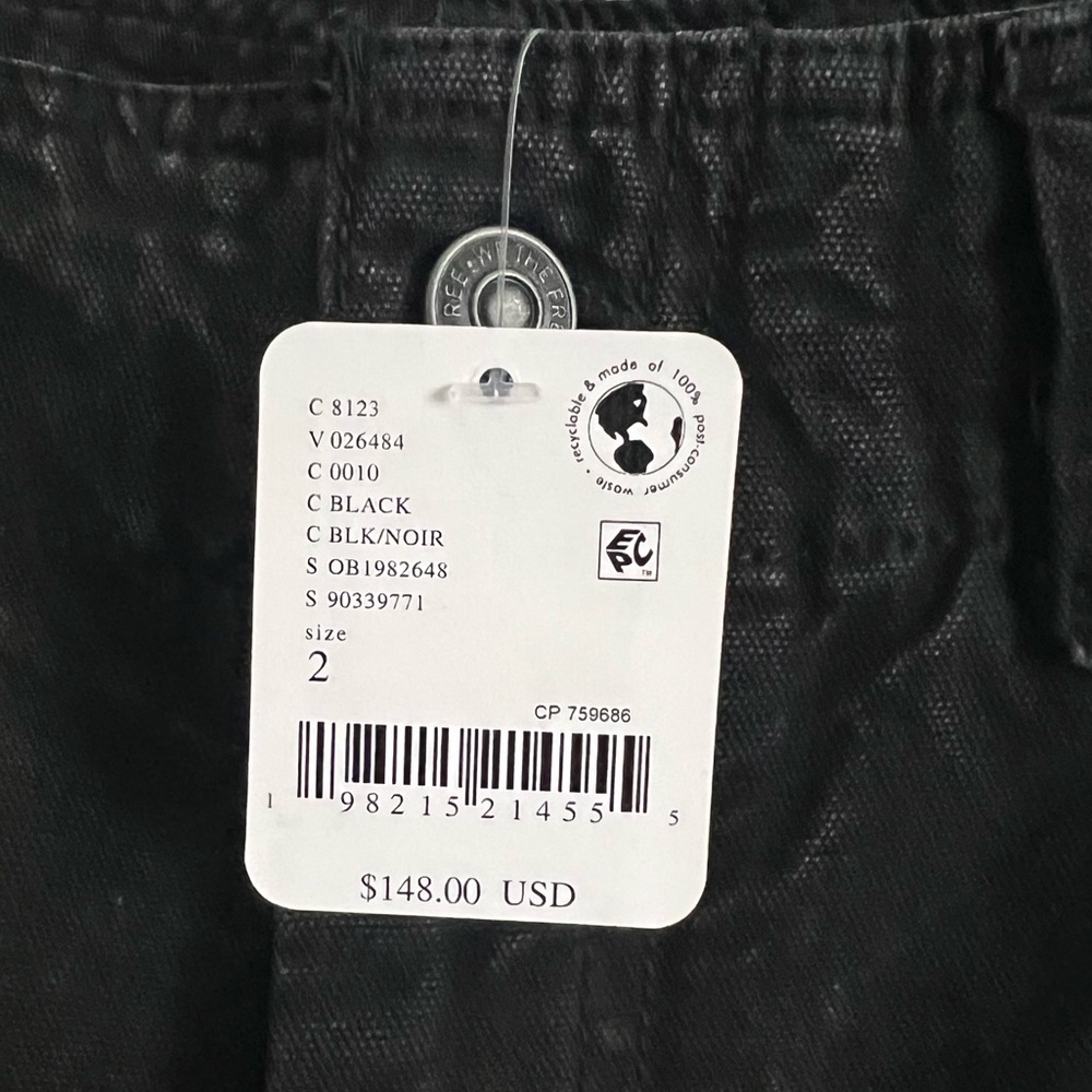 🌻🆕FREE PEOPLE We The Free Supersonic Slim Pants-BLACK COLOR-SIZE 2 & 4 - Picture 14 of 15